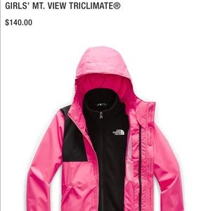 The North Face Tri Climate 3-in-1 jacket (girls small)
